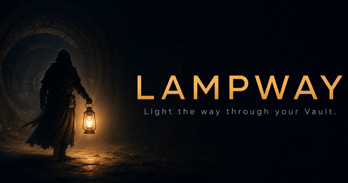 Lampway — the Keeper carrying a lantern